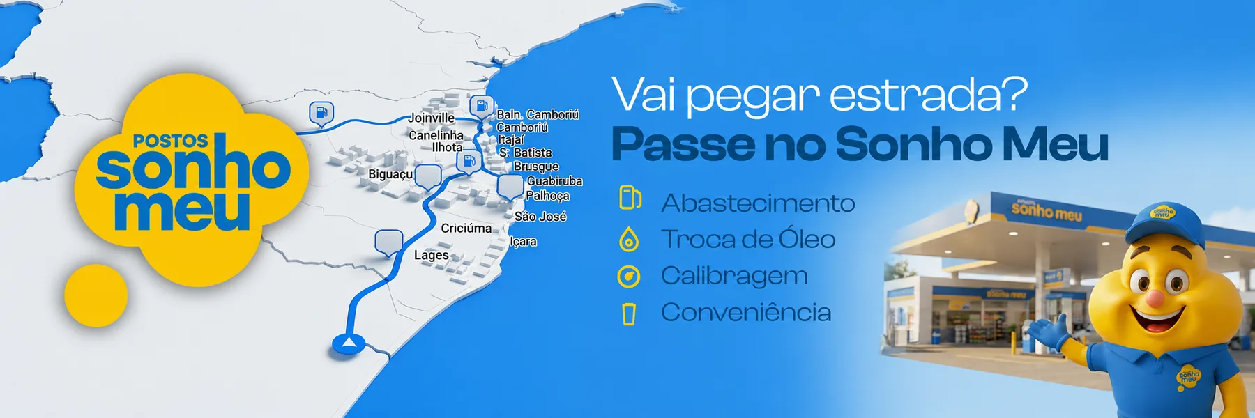 Mapa de unidades e serviços da Rede Sonho Meu