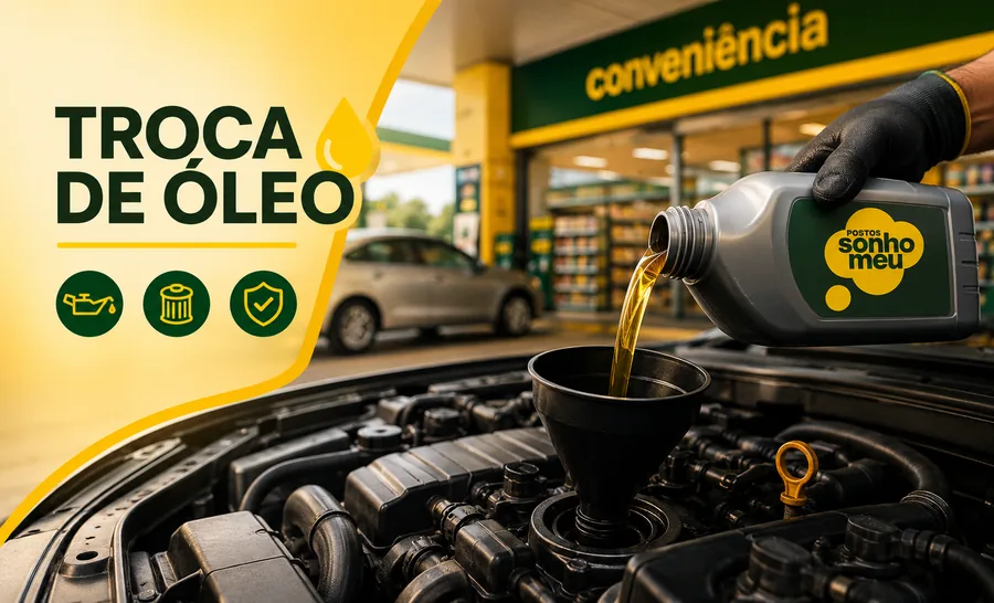 Troca de óleo na Rede Sonho Meu